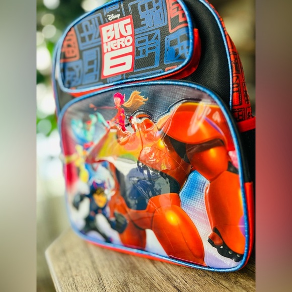 Backpack - Disney - Big Hero 6 Group School Bag New 12” - Picture 2 of 4